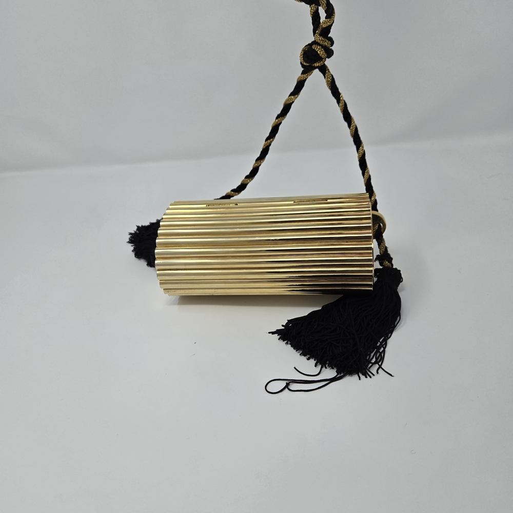 Saint Laurent RARE YSL Yves Opium Minaudiere Gold Bag Purse Clutch Vintage - Picture 6 of 17